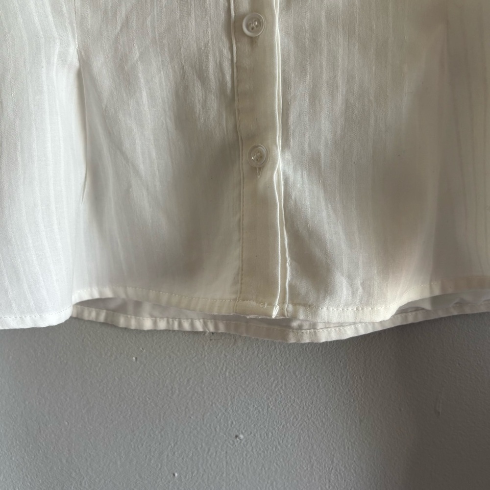 Princess Polly Women Ellowenn White Top Collared, Long Sleeves Sz US 6 - Picture 3 of 11